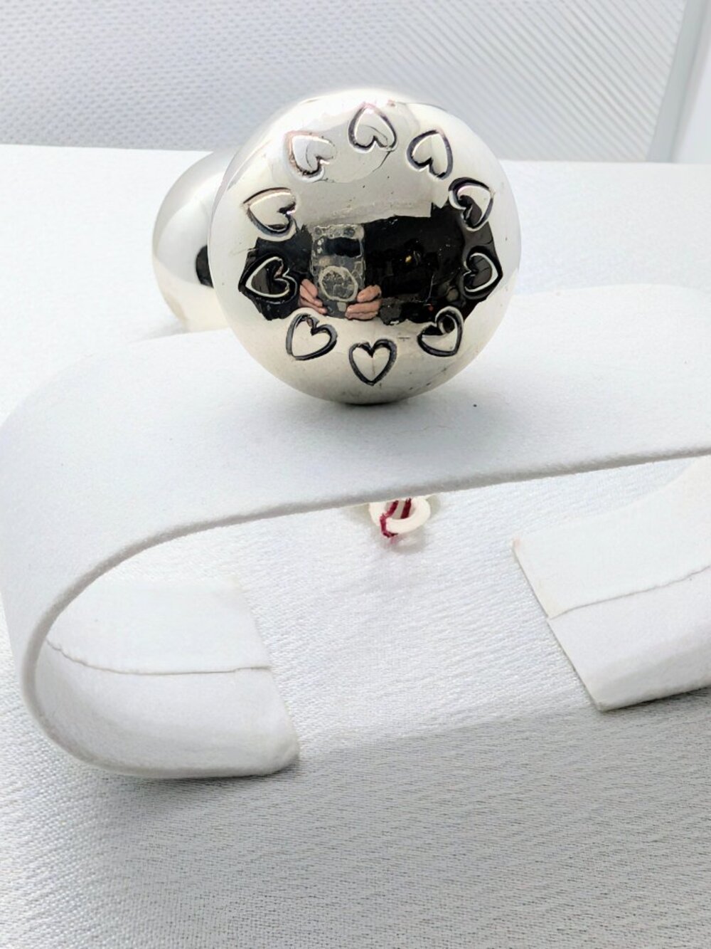 NEW handmade sterling silver baby rattle - Picture 3 of 7